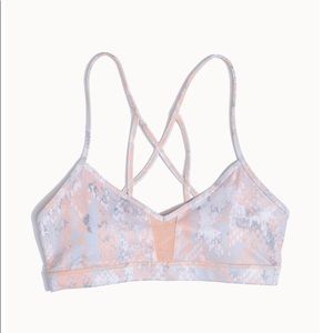 Alo Goddess sports bra in tropical python
